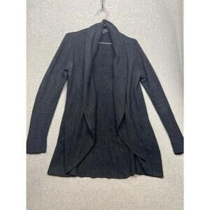 Barefoot Dreams Cardigan Sweater Oversized Womens M Ribbed Cozy Chic Plush